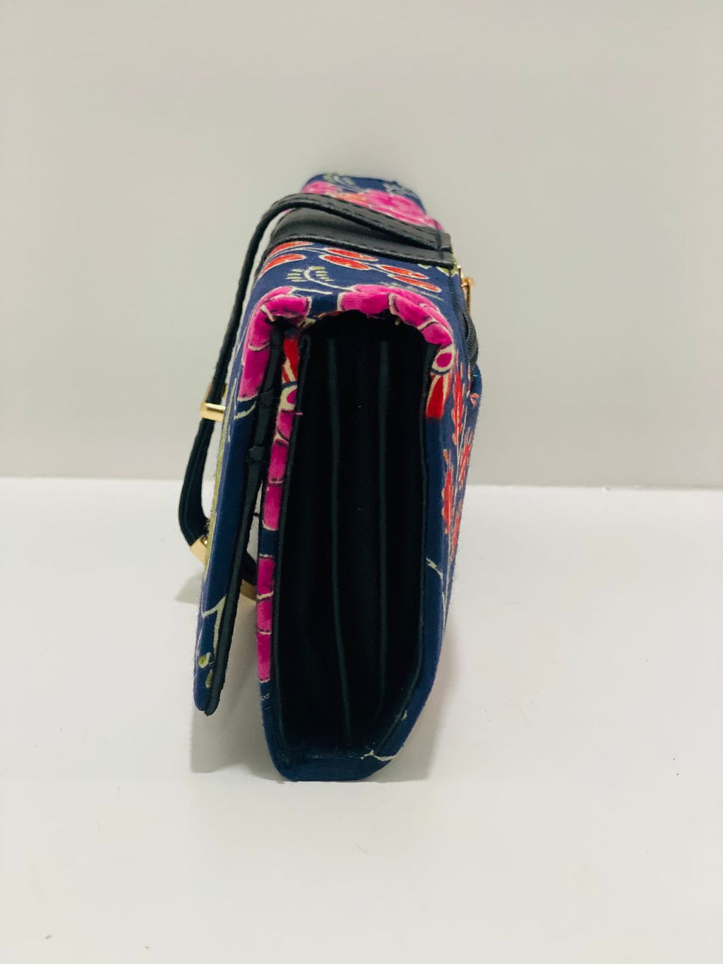 Navy Floral Wallet