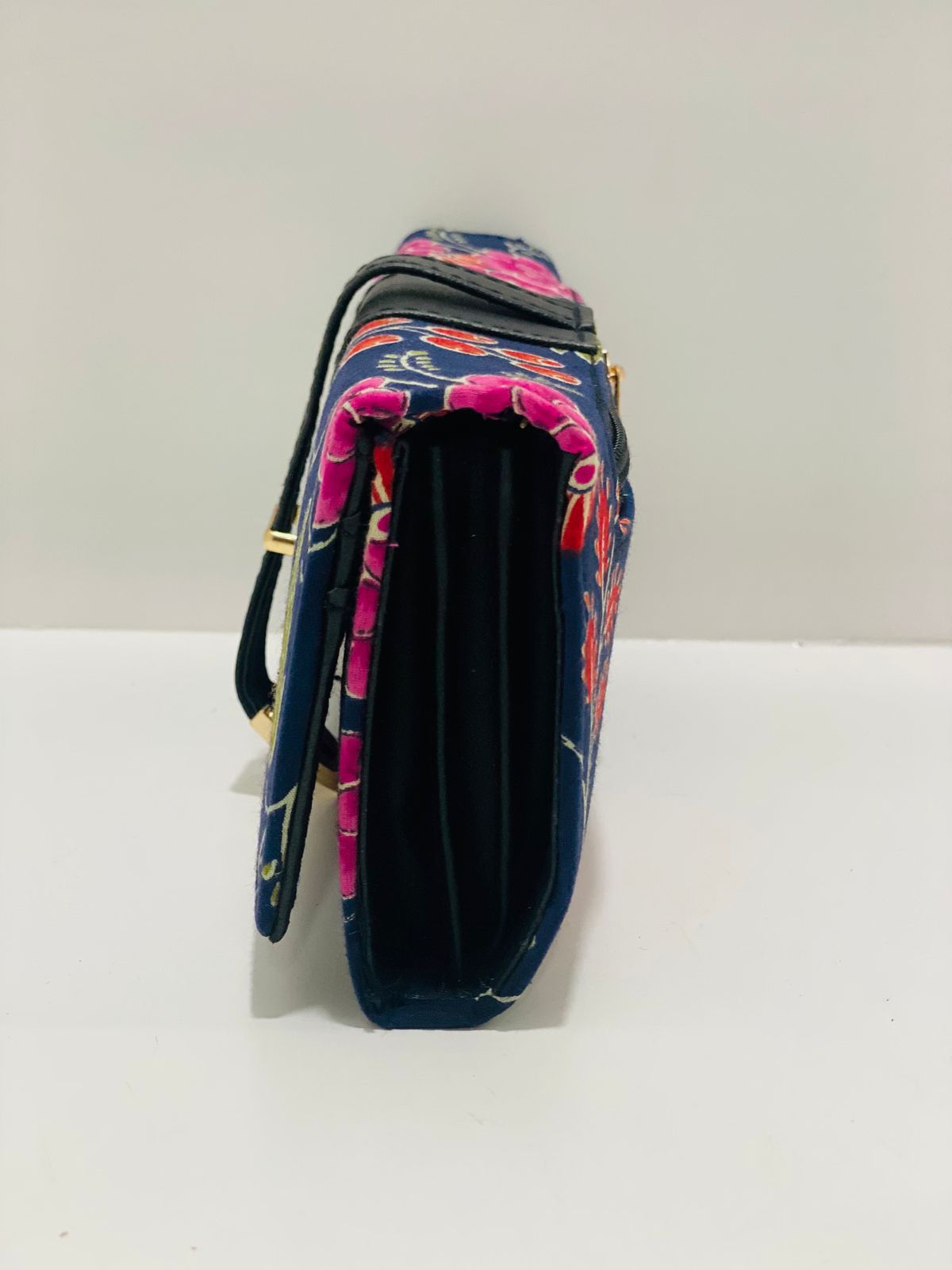 Navy Floral Wallet
