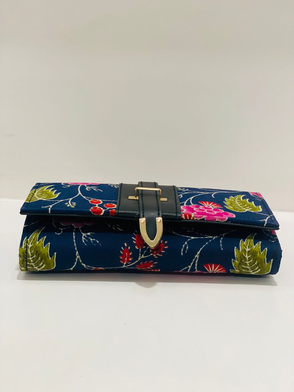 Navy Floral Wallet