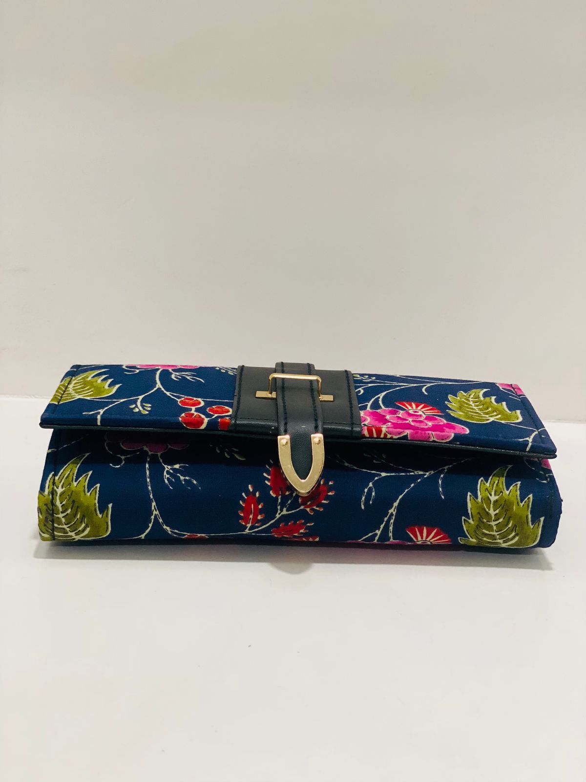 Navy Floral Wallet