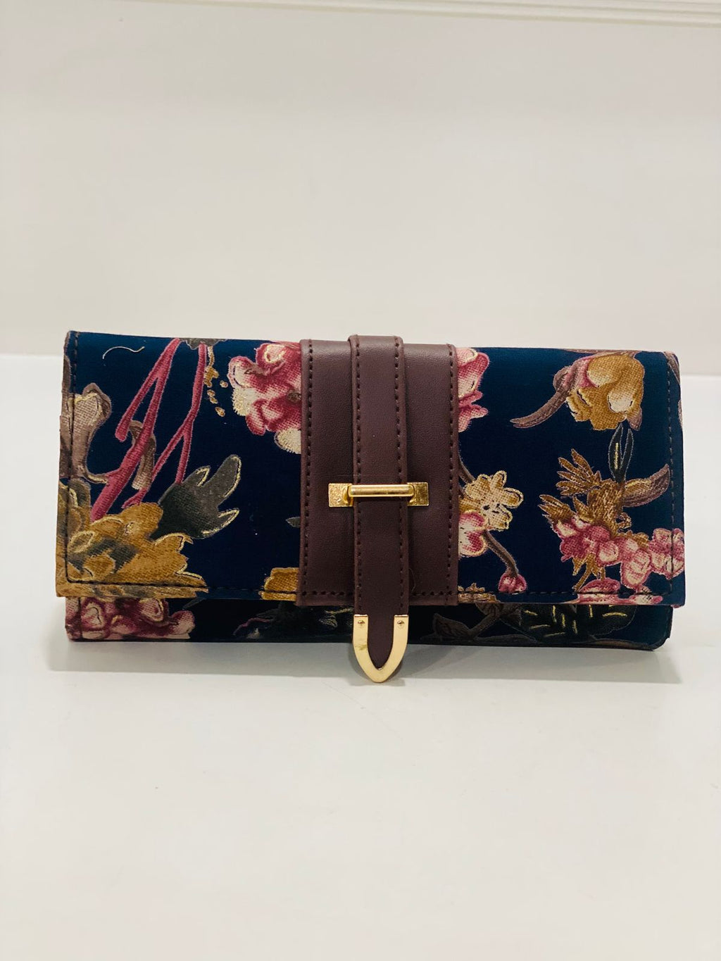 Indigo Floral Wallet