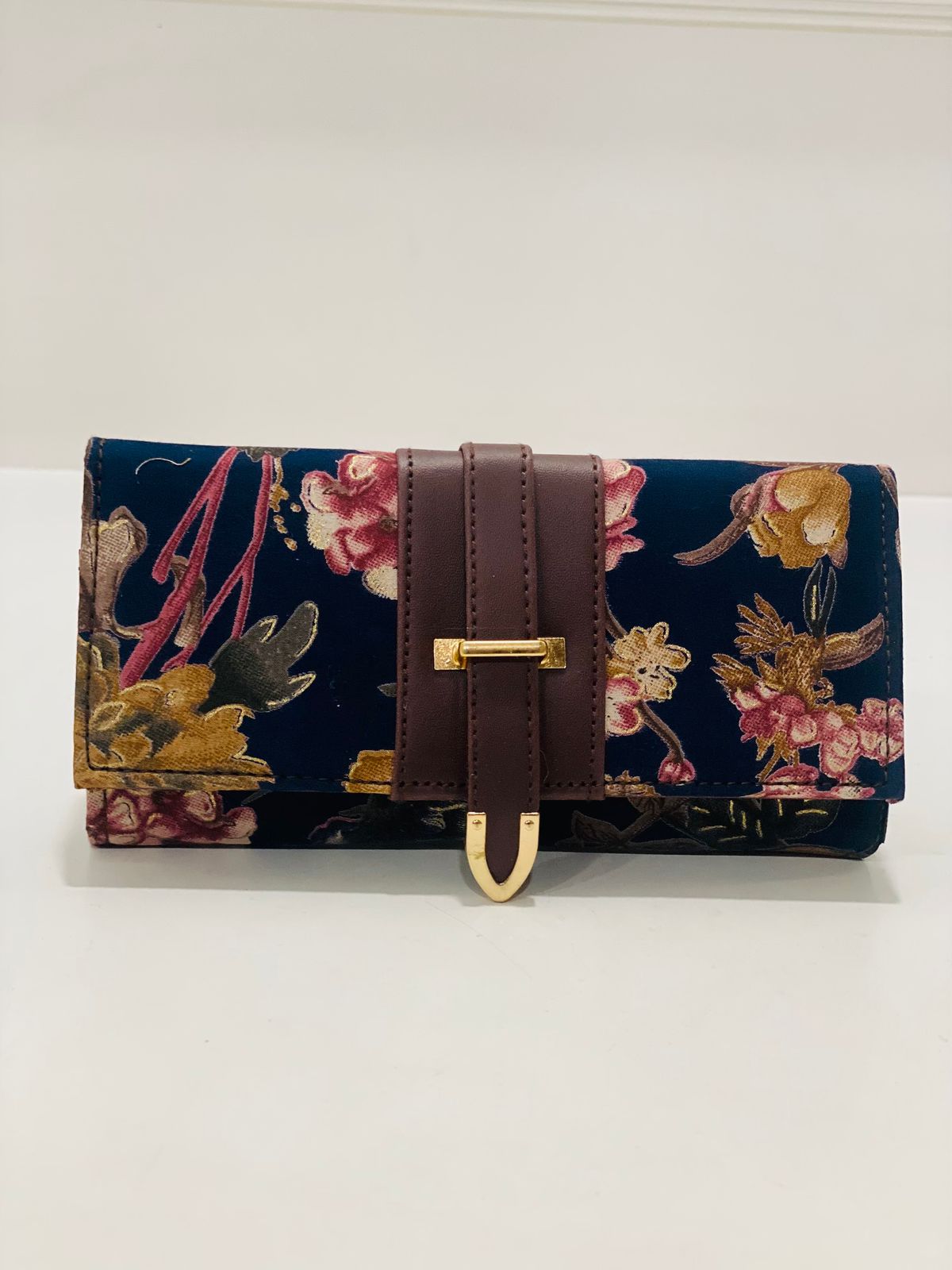 Indigo Floral Wallet