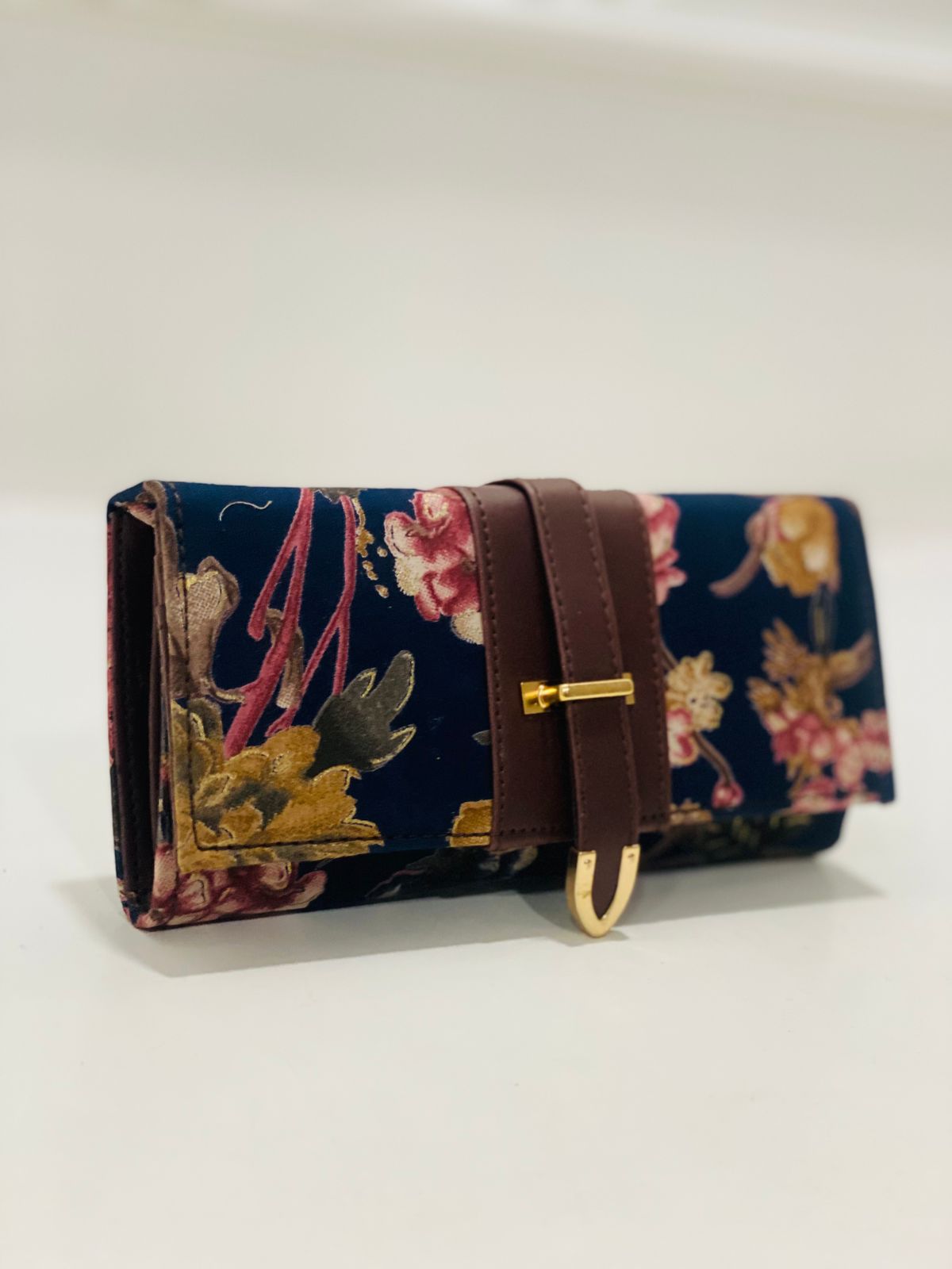 Indigo Floral Wallet