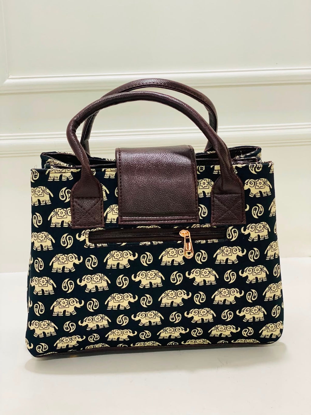Black Elephant Triple Tier Bag