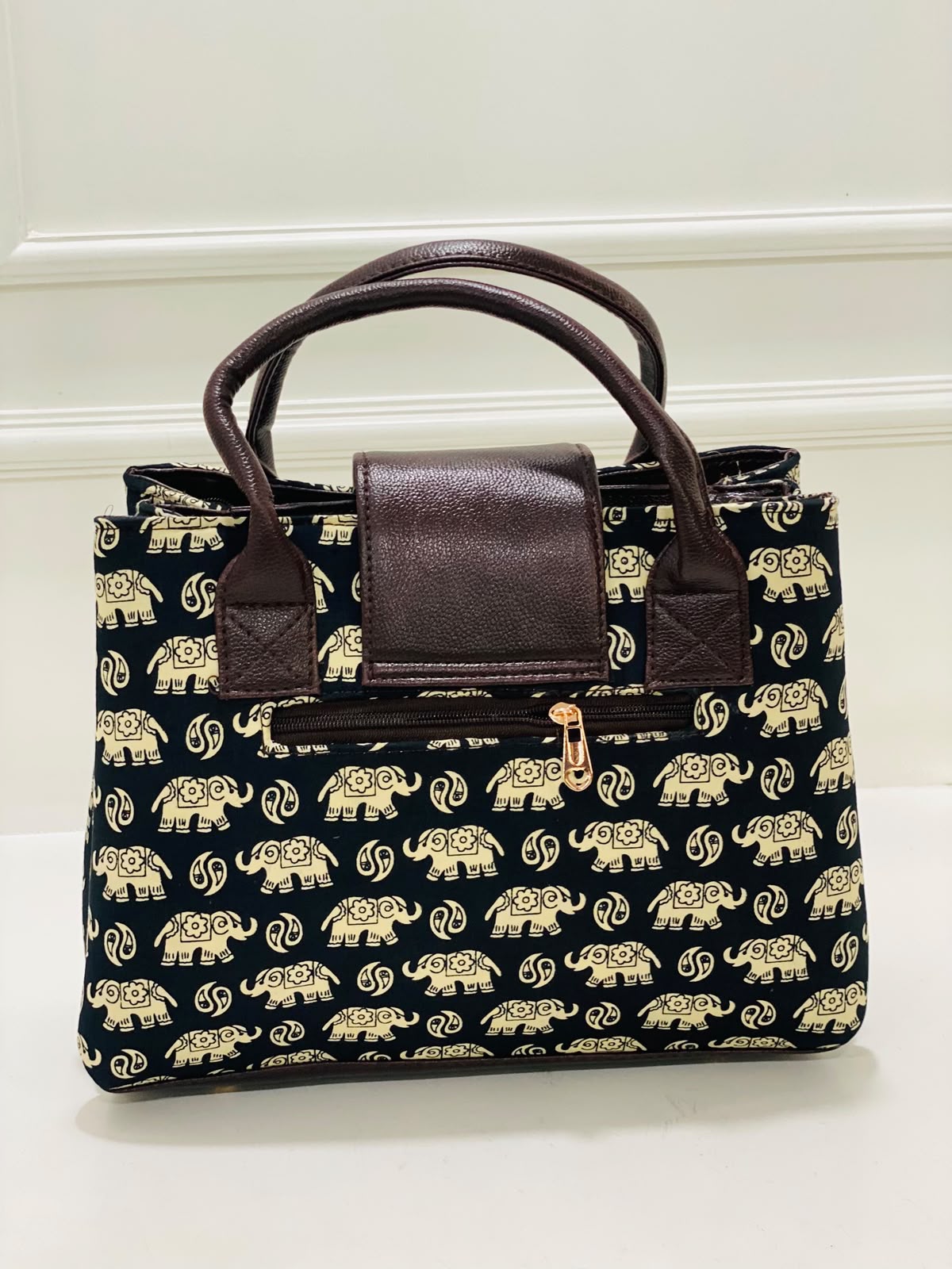 Black Elephant Triple Tier Bag