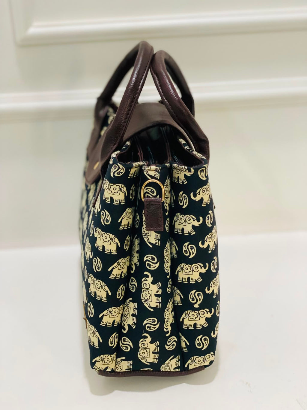 Black Elephant Triple Tier Bag