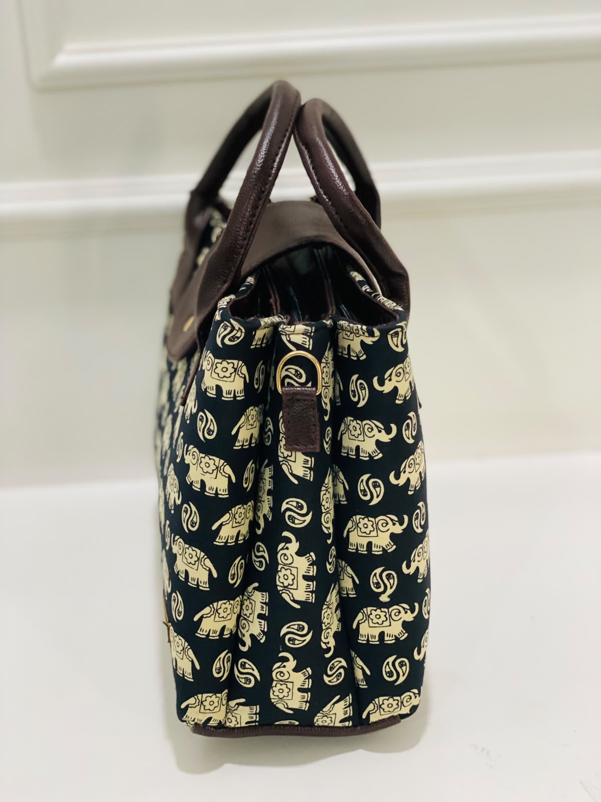 Black Elephant Triple Tier Bag