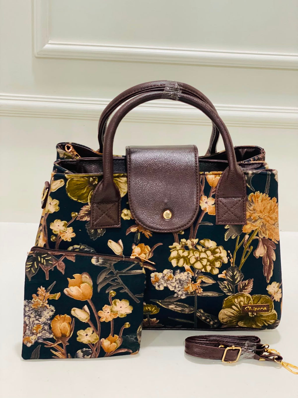 Autumn Blossom Triple Tier Bag