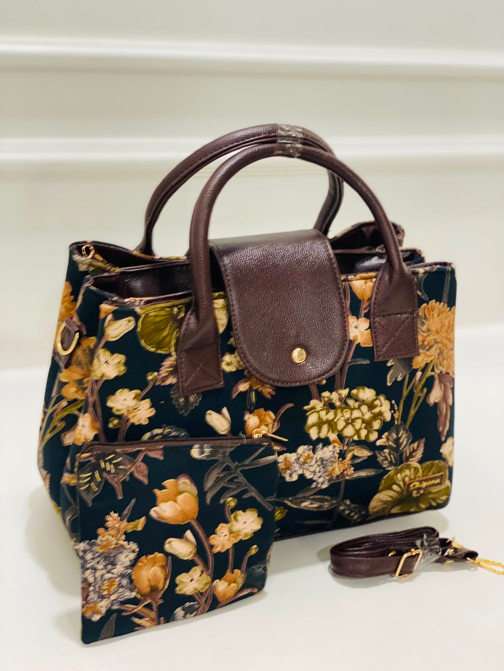 Autumn Blossom Triple Tier Bag