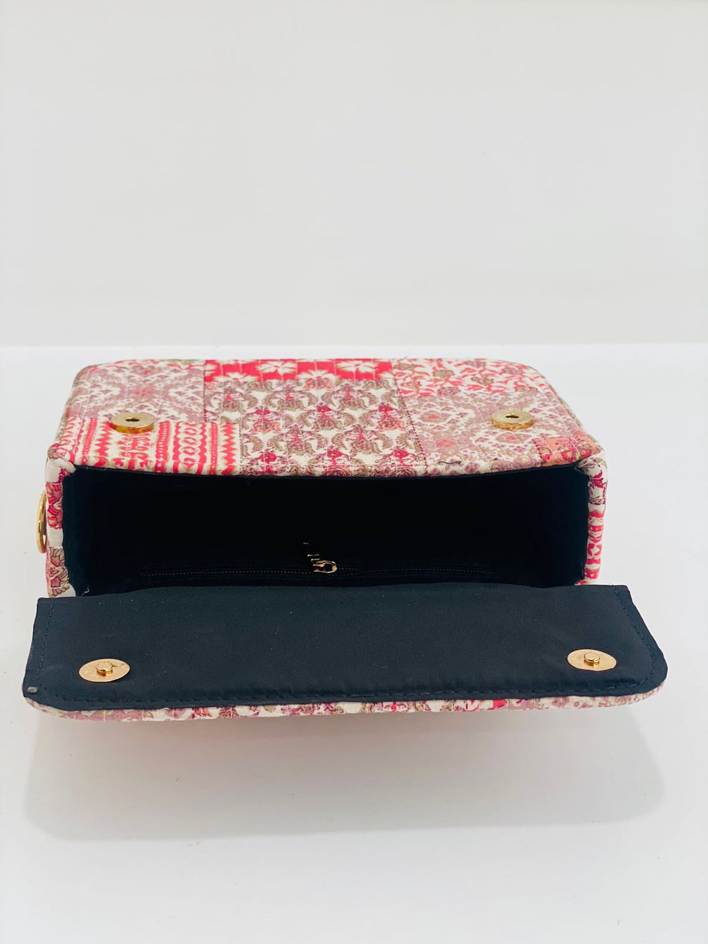 Ivory Red Floral Sling Bag