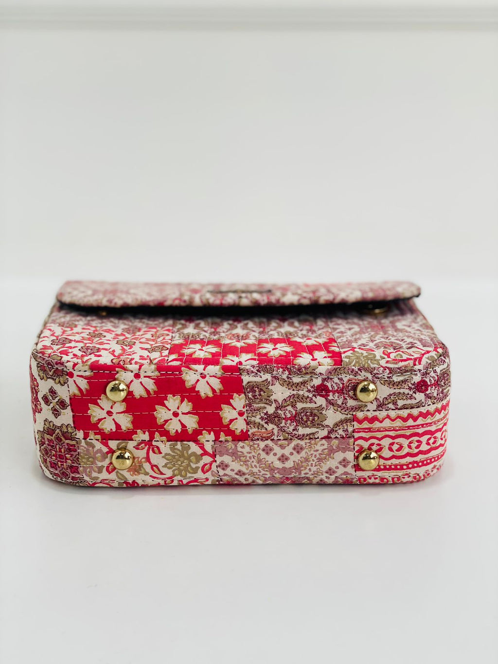 Ivory Red Floral Sling Bag