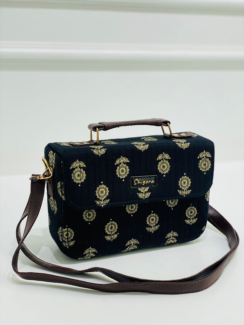 Indigo Mosaic Sling Bag