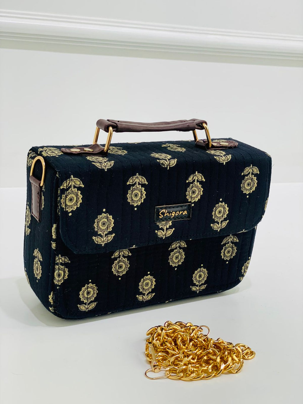 Indigo Mosaic Sling Bag
