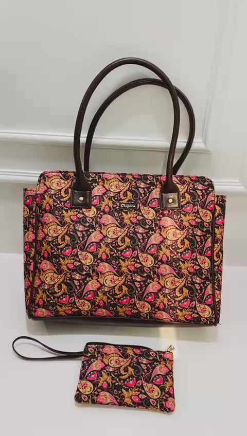 Royal Paisley Spacious Laptop Bag