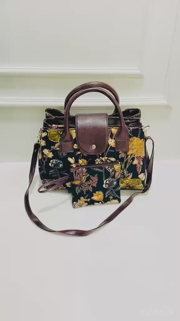 Autumn Blossom Triple Tier Bag